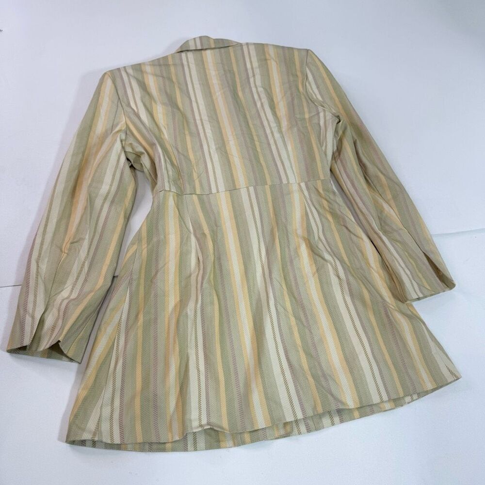 NWT Danielle Bernstein By WeWoreWhat Blazer Dress Womens Large Yellow Cut Out - Picture 10 of 10